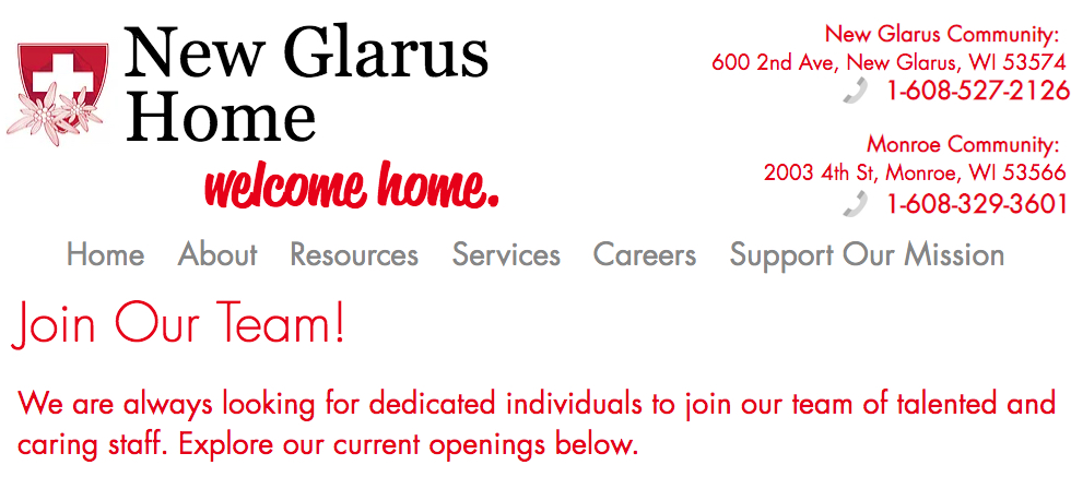New Glarus Home Inc